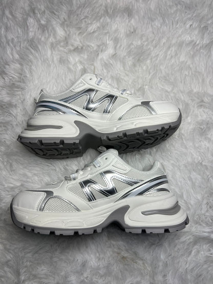 Zapatillas ALMA Estilo New Balance Blancas