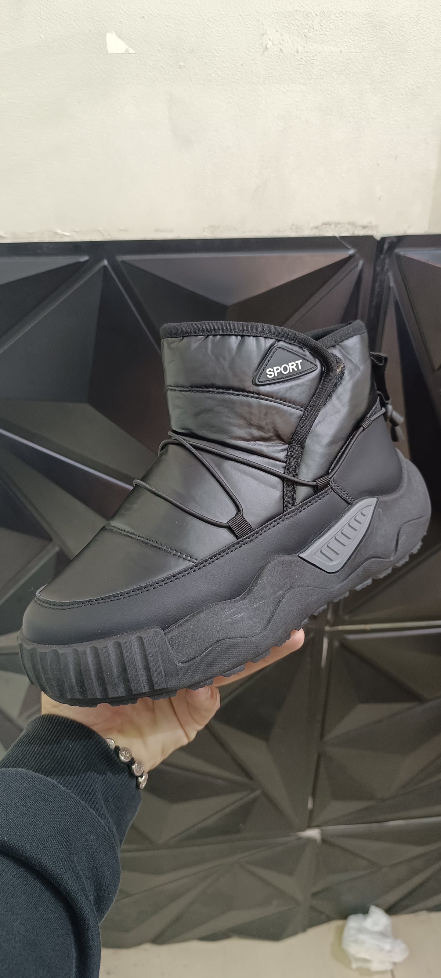 Botin Negro Impermeable Sport