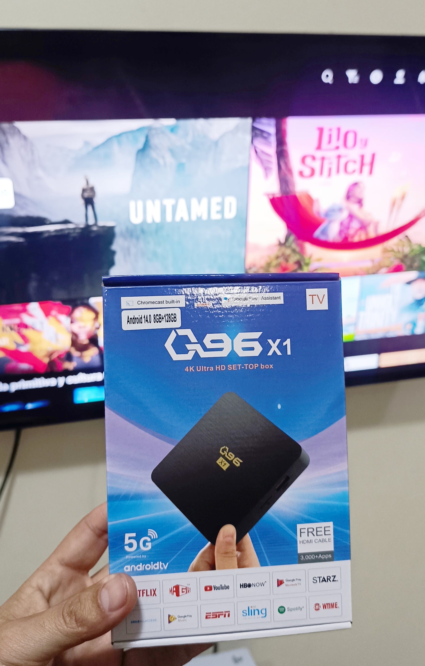 TV BOX – Q96 X1 Ultra HD 4k Android 14 memoria 8gb/128gb /wifi/ magis instalado