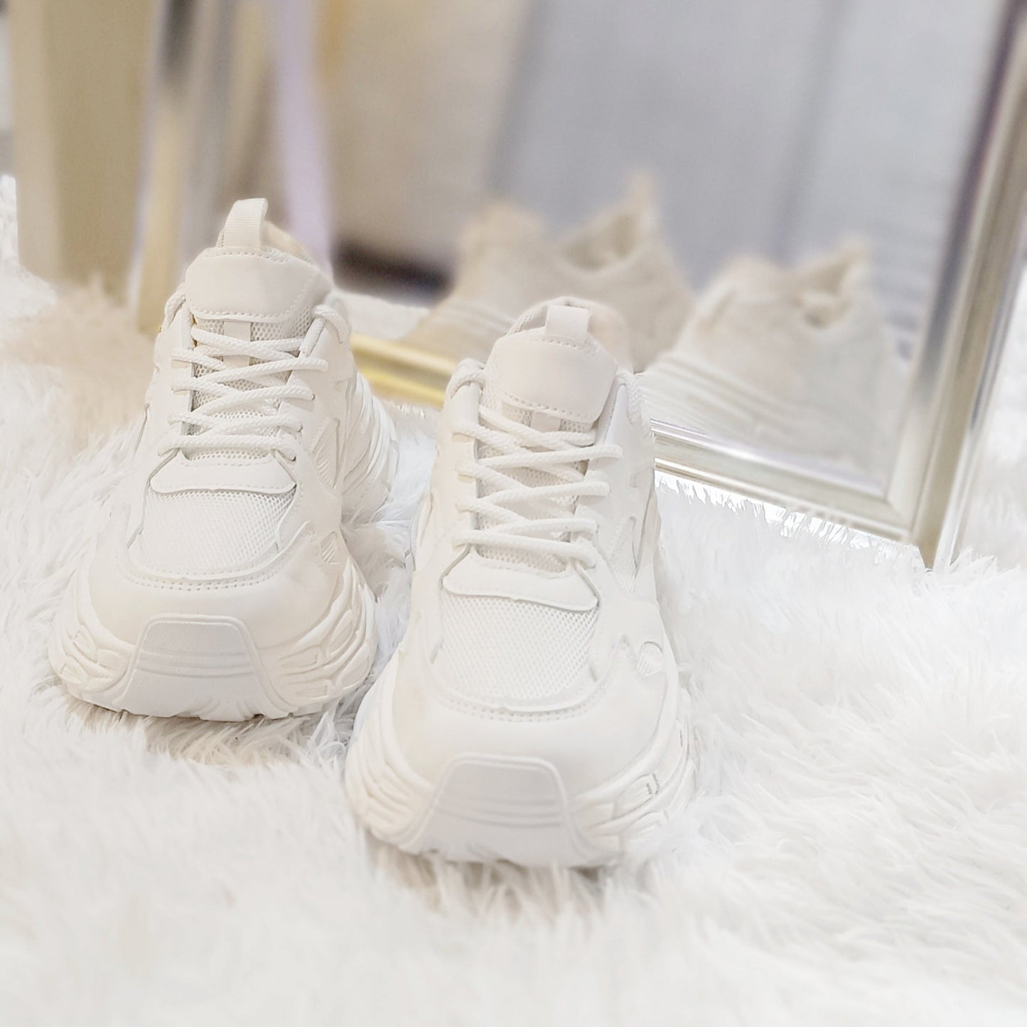 Zapatillas estilo Chunky blancas