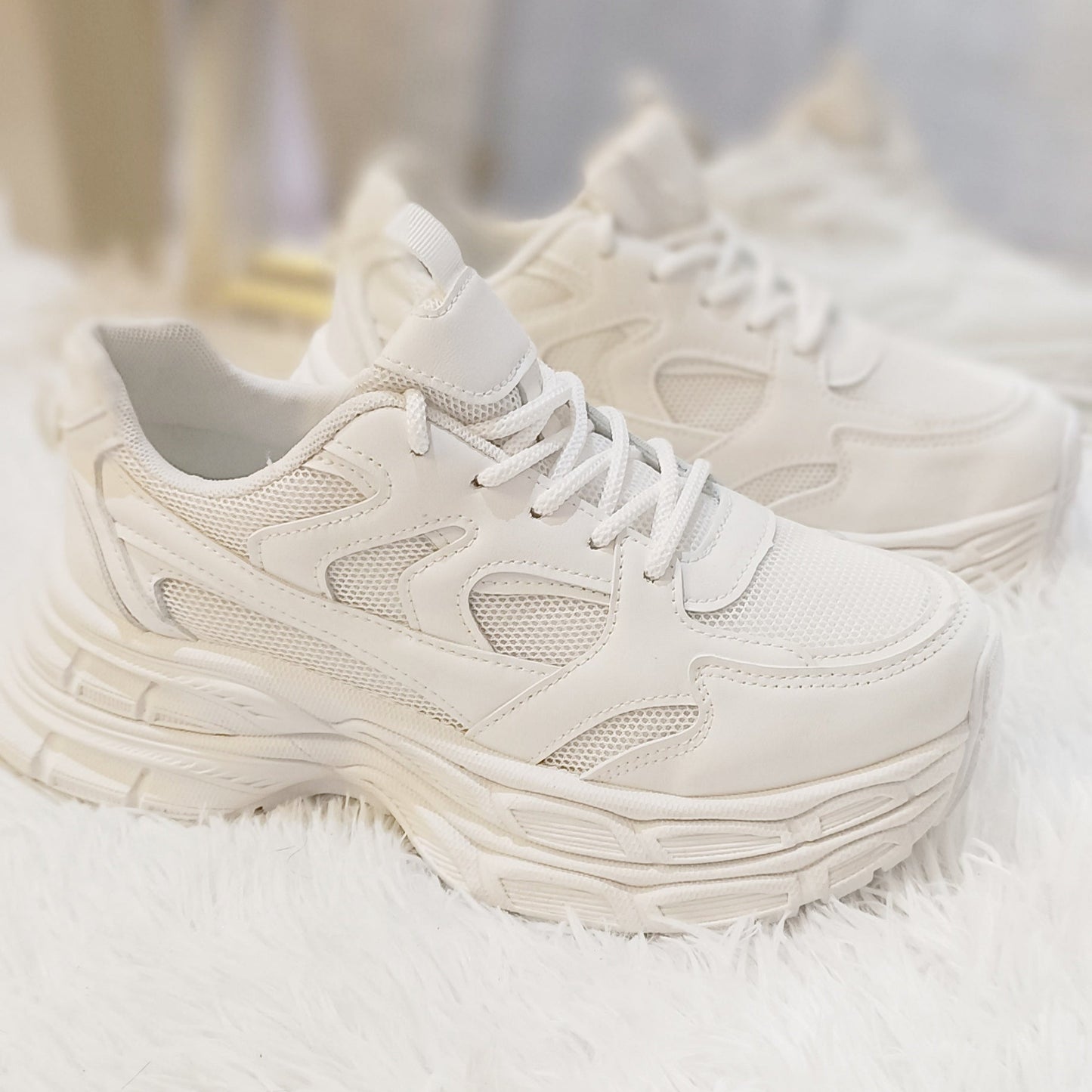 Zapatillas estilo Chunky blancas