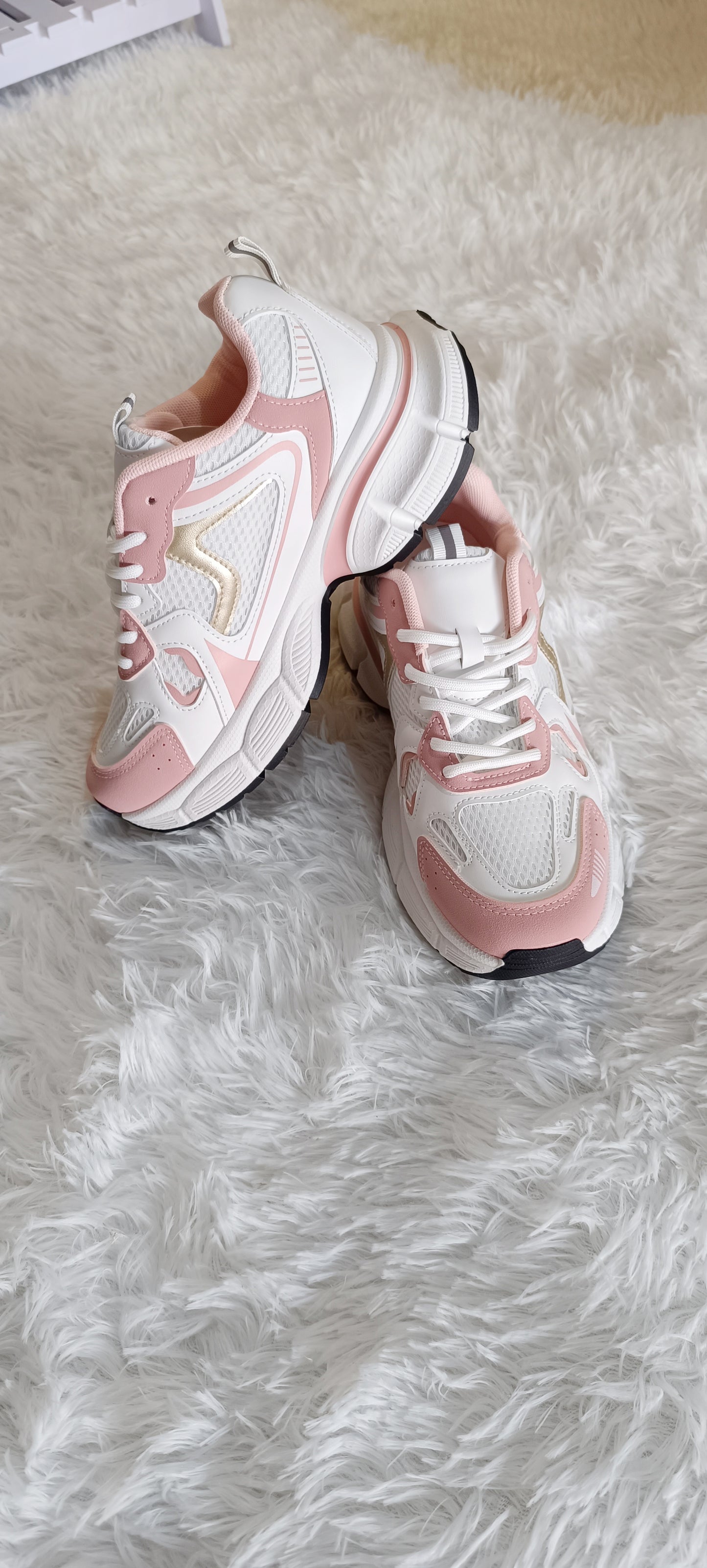Zapatillas estilo Balance White Pink