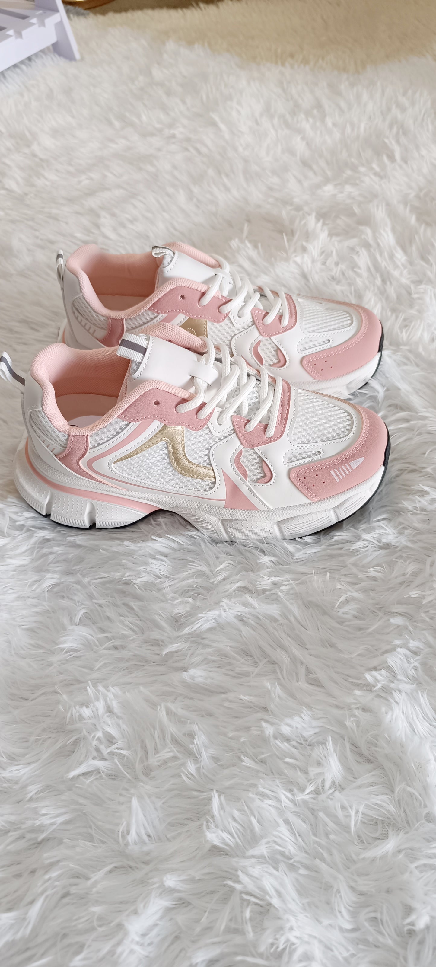 Zapatillas estilo Balance White Pink