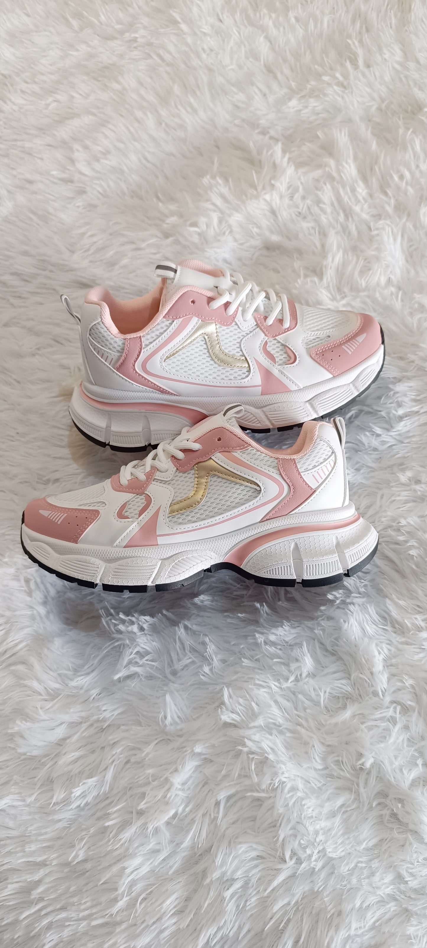 Zapatillas estilo Balance White Pink