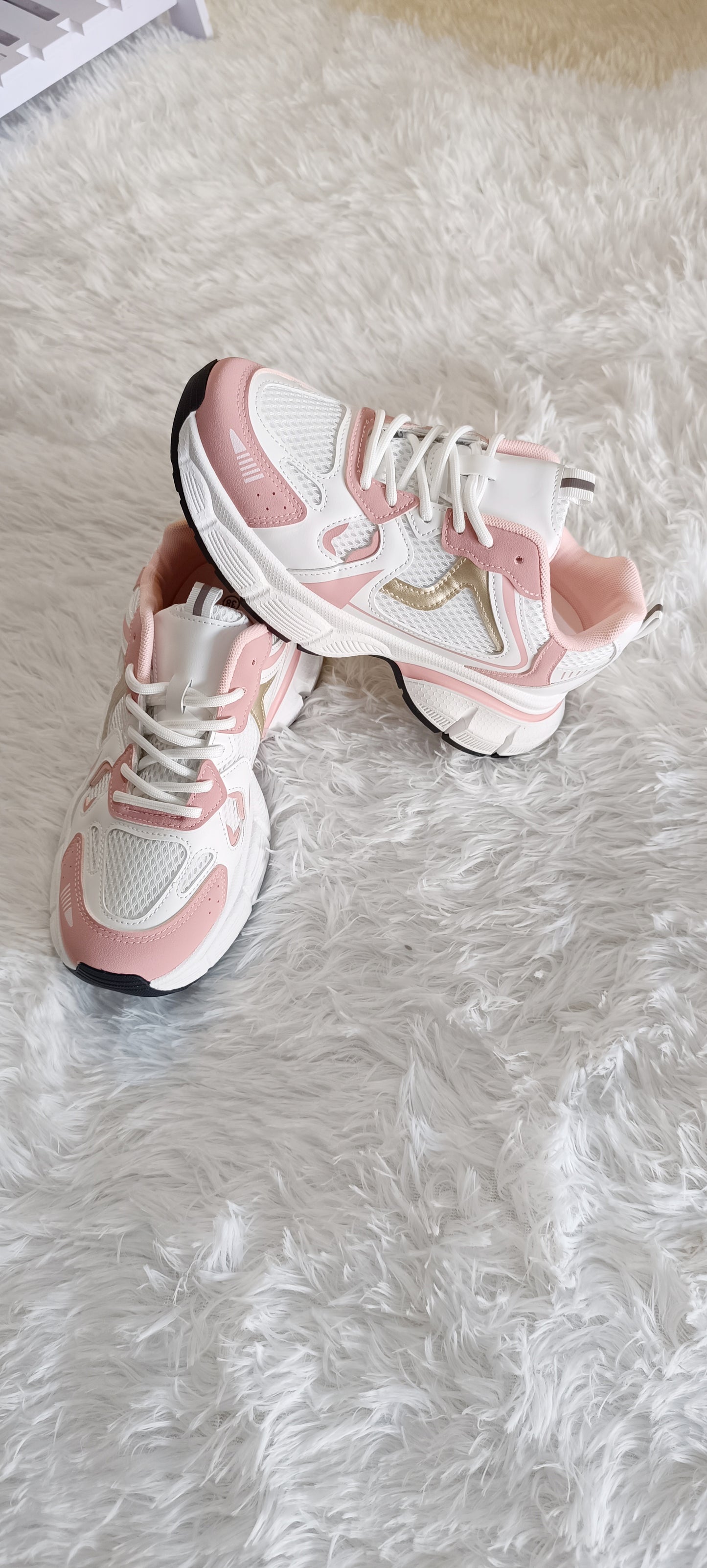 Zapatillas estilo Balance White Pink