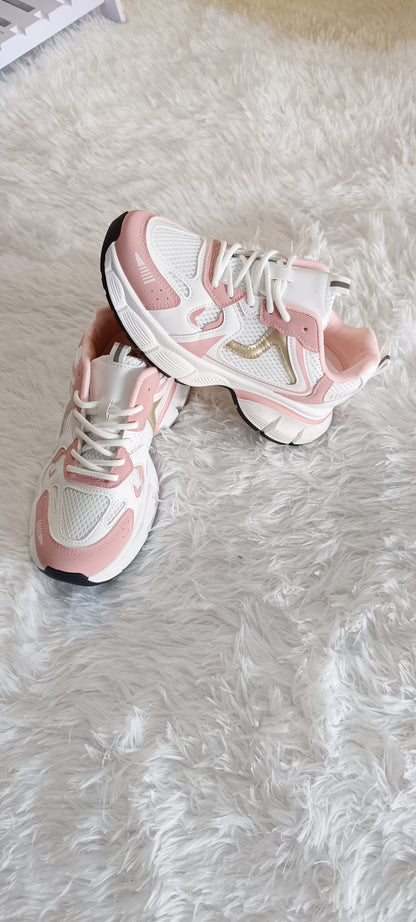 Zapatillas estilo Balance White Pink
