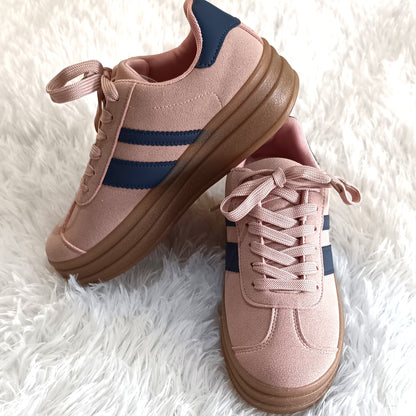 Zapatillas Urbanas Rosa Estilo VL Court Bold