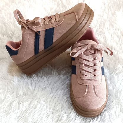 Zapatillas Urbanas Rosa Estilo VL Court Bold