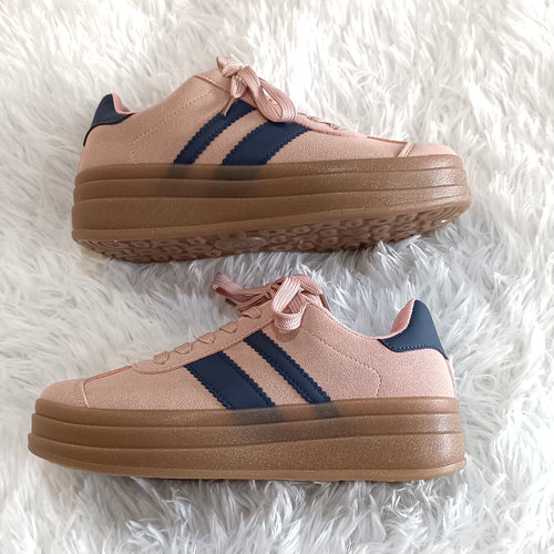 Zapatillas Urbanas Rosa Estilo VL Court Bold