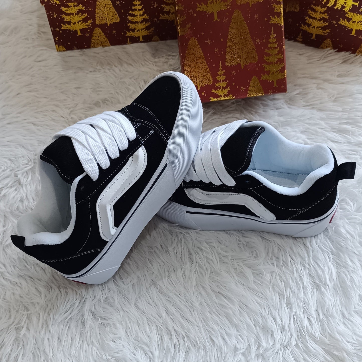 Zapatillas estilo Vans Knu Stack black/ White