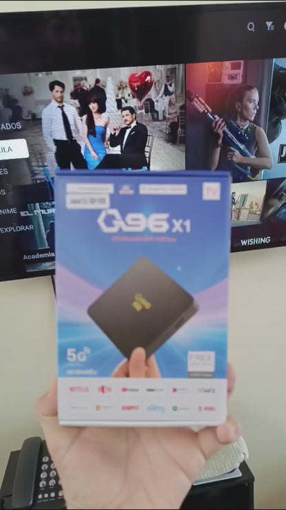 TV BOX – Q96 X1 Ultra HD 4k Android 14 memoria 8gb/128gb /wifi/ magis instalado