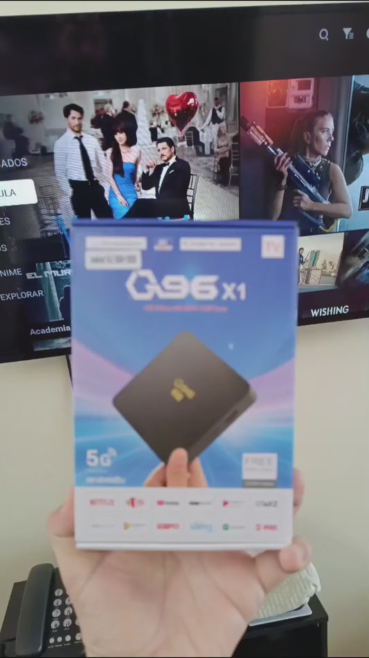 TV BOX – Q96 X1 Ultra HD 4k Android 14 memoria 8gb/128gb /wifi/ magis instalado